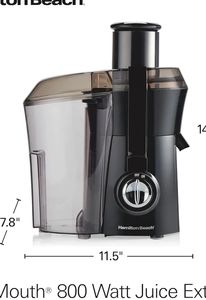 Hamilton Beach Juicer Machine, Big Mouth Large 3” Feed Chute for Whole Fruits